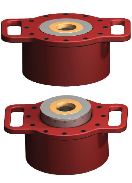 A Red Color Jack With Two Handles